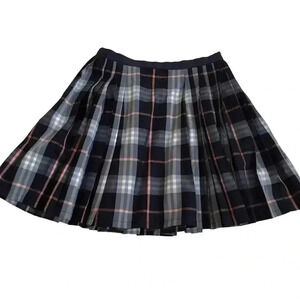 NWOT Urban Outfitters UO Silence + Noise Plaid Skirt Pleated Blue Pink Size S